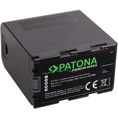 Patona Baterija SSL-JVC75 za JVC GY-HM200 / GY-HM600 / GY-HMQ10, 7800 mAh