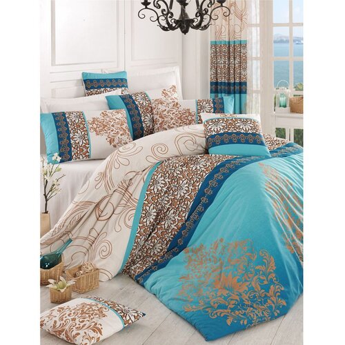 Colourful Cotton Ranforce posteljina (160x220) Katre Turquoise Slike