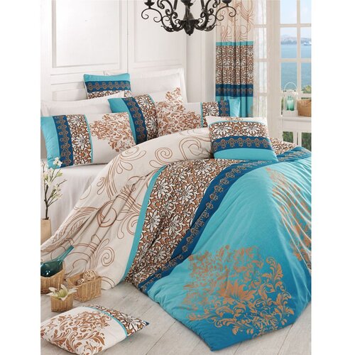 Colourful Cotton set posteljine Katre, 160x220cm, tirkizna Cijene