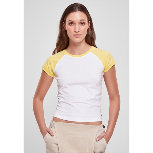 UC Ladies Ladies Organic Stretch Short Retro Baseball Tee white/vintagesun Slike