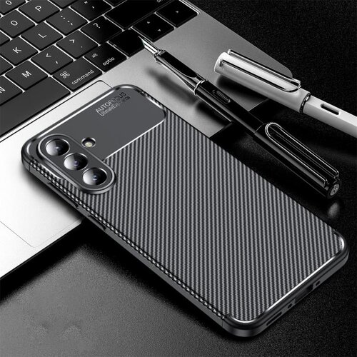 SUNSKY Carbon Brush ovitek za Samsung A37, Črn Cene