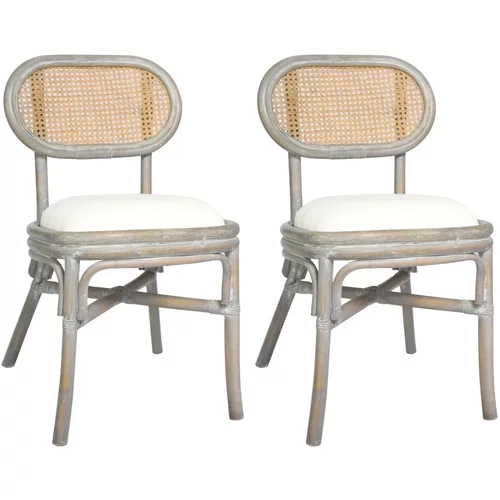  Blagovaonske stolice 2 kom sive od platna