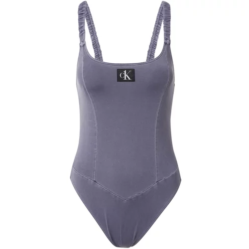 Calvin Klein Swimwear Jednodijelni kupaći kostim golublje plava / crna / bijela