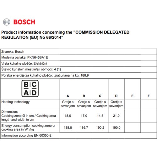 Bosch Ugradbena staklokeramička ploča za kuvanje PKN645BA1E Slike