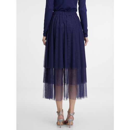 Orsay Dark blue women's skirt midi - Women's Cene