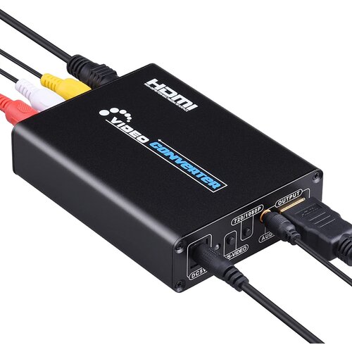 INF Pretvornik AV in S-video v HDMI Black, (21275714) Slike