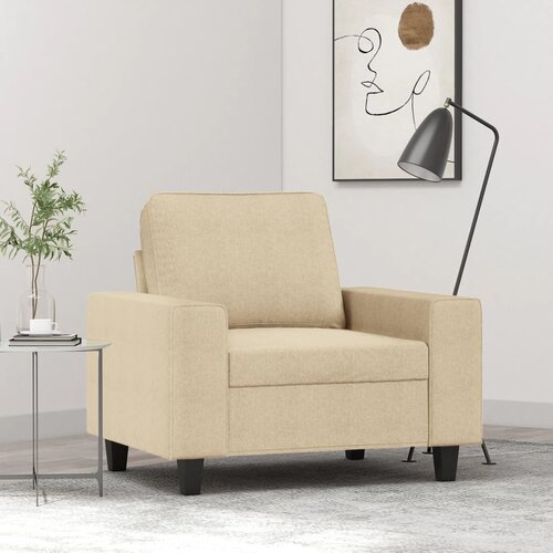 The Living Store Fotelj krem 60 cm blago - Fotelj, (21836546) Cene