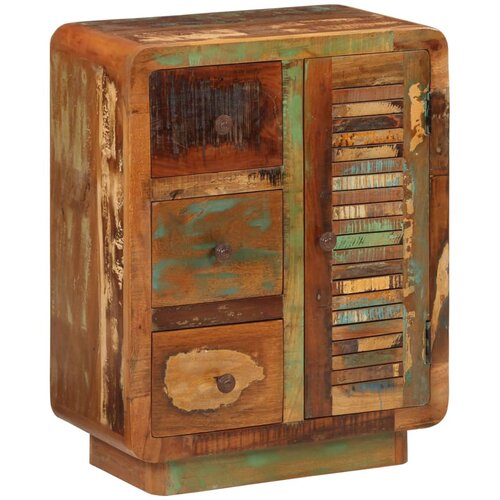  Komoda s 3 ladice 55 x 30 x 70 cm od masivnog obnovljenog drva Cene
