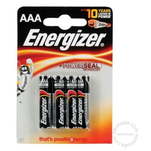 Energizer Alkalna baterija 1.5V AAA BL4 ENERGIZER 4/1 Cijene