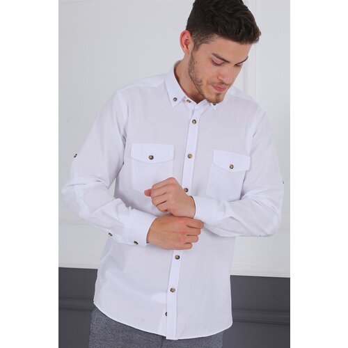 Dewberry G722 MEN&amp;#039;S SHIRT-WHITE Slike