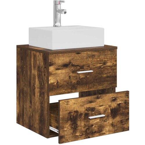  Umivaonik s policom Dimljeni hrast 49,5 x 41 x 62,5 cm Slike