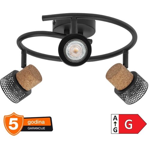 Ledvance spot lampa 3XGU10 decor cork bk Cene