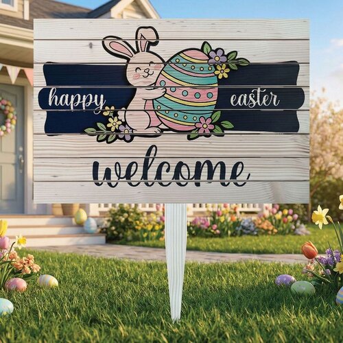 WALLXPERT uskr&scaron;nji dobrodo&scaron;li zec - 58 x 38 cm vi&scaron;enamenski plakat Cene