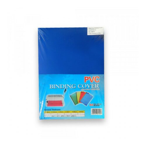 Duplo folija za koričenje PVC A4 150 mic. plava ( 0143 ) Cene