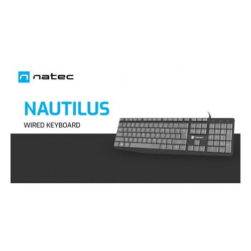  Nautilus, slim multimedia tastatura us, usb, crna/siva Cene