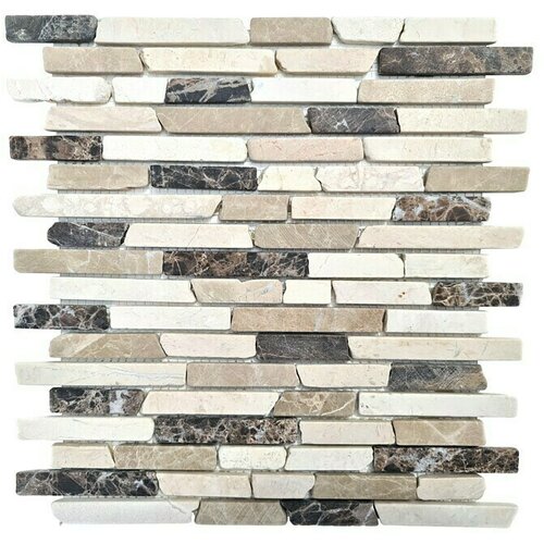X Mozaik plo&amp;scaron;čice MOS BRICK 195 (30,5 x 30,5 cm, bež/rjava) Slike