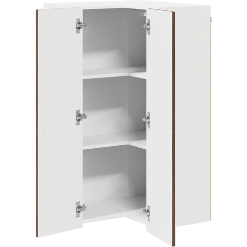  Zidni kutni ormar Lucca Smeđi hrast 57 x 57 x 100 cm Slike