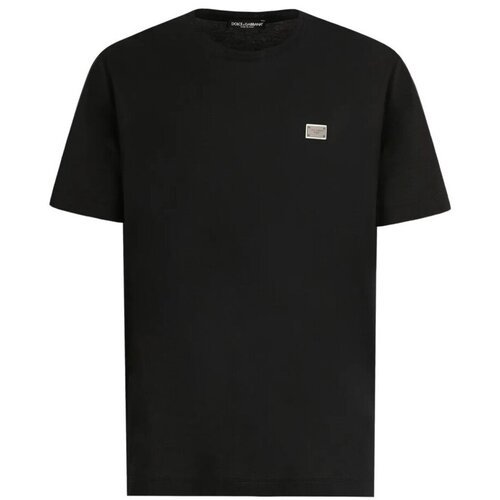 D&g Majice s kratkimi rokavi G8PT1T G7F2I BLACK Črna Cene