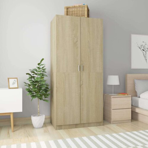  Ormar boja hrasta sonome 90 x 52 x 200 cm od konstruiranog drva Slike