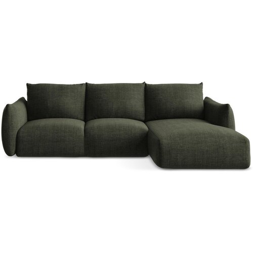 Makamii Zelena sklopiva kutna garnitura (s desnim kutom/s ležaljkom) Leila – Cijene