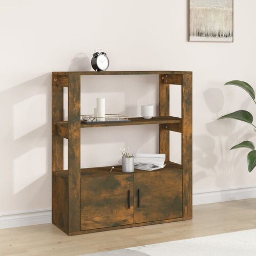  Komoda boja dimljenog hrasta 80x30x90 cm od konstruiranog drva Cijene