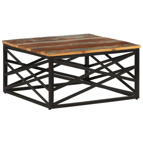 vidaXL Klubska mizica 68x68x35 cm trden predelan les Cene