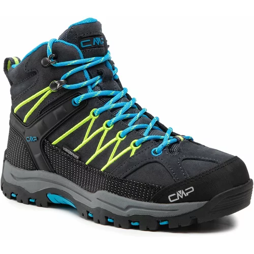 CMP Trekking čevlji Kids Rigel Mid Trekking Shoes Wp 3Q12944J Antracite/Yellow Fluo