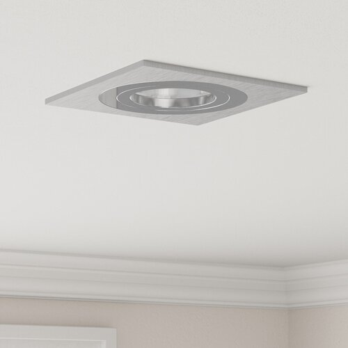 VidaXL vgrajene svetilke 24 kosov Kvadrat GU10 Srebrna 91x91 mm Slike
