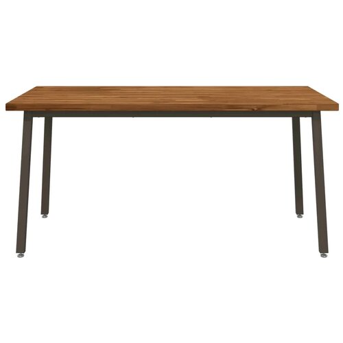  Kvadratni blagovaonski stol 160 x 80 x 75 cm Prirodna - Prirodno kava 160 x 80 x 75 cm Četvrtasto Slike
