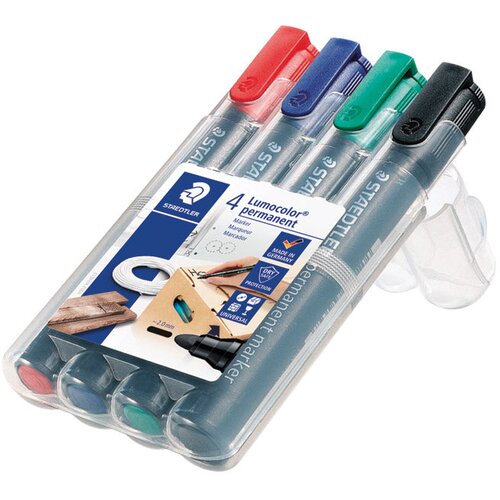 Marker PERMANENTNI 2MM PK4 LUMOCOLOR STAEDTLER 352 WP4 Cene