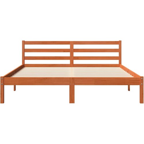  Okvir kreveta bez madraca vo&amp;scaron;tano smeđi 200x200 cm od borovine Slike