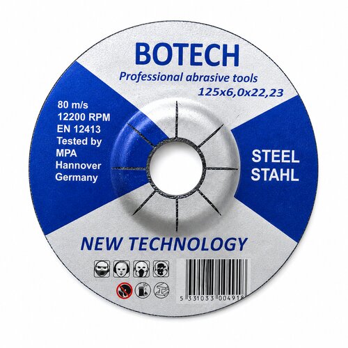 Botech Brusna ploča, Metal, 125x6x22mm Cene