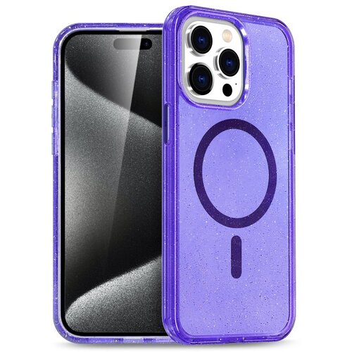  futrola glow magsafe za iphone 16 pro (6.3) lila Slike