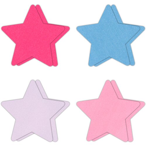 Ns Novelties Pretty Pasties Star II Assorted 4 Pairs Slike