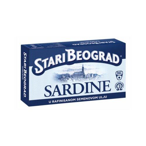 Stari Beograd sardina u rafinisanom semenovom ulju 125g limenka Slike