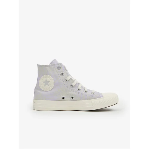 Converse Light Purple Womens Patterned Ankle Sneakers Chuck - Women