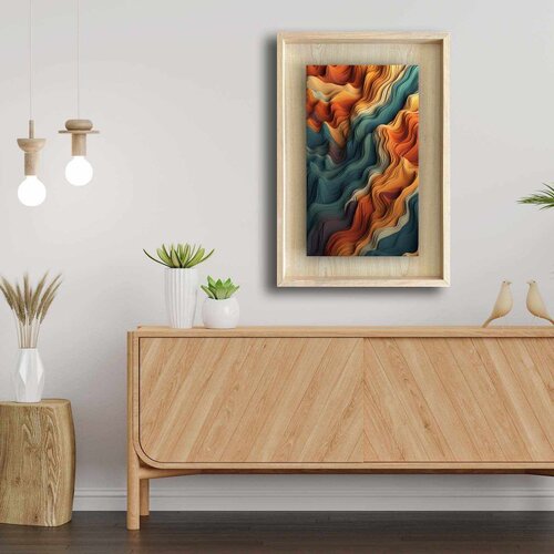 WALLXPERT Dekorativna uramljena slika, 43x63cm, &Scaron;arena Cijene