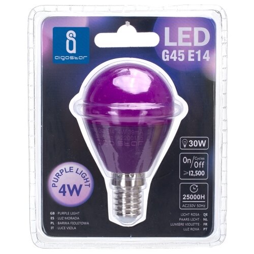 Aigostar led sijalica G45 E14/4W/230V ljubičasta Slike