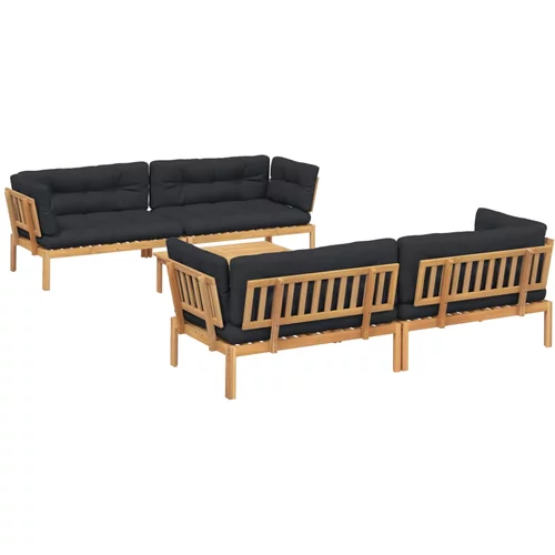 vidaXL 5-dijelna set vrtnih sofa od paleta s jastucima od drva bagrema