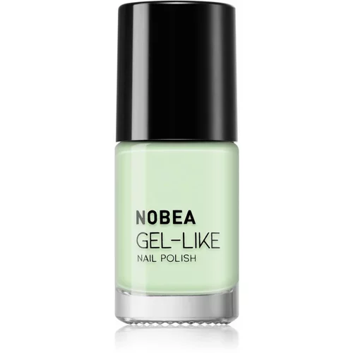 NOBEA Day-to-Day Gel-like Nail Polish lak za nohte z gel učinkom odtenek #N66 Lime sorbet 6 ml
