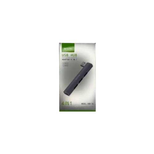 BAVIN USB HUB 90&deg; 4/1 3*Usb 2.0+ 1* Usb 3.0 siva HUB-16 Cene