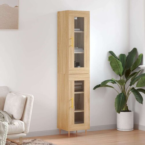  Visoka komoda hrasta sonome 34 5x34x180cm od konstruiranog drva Cijene