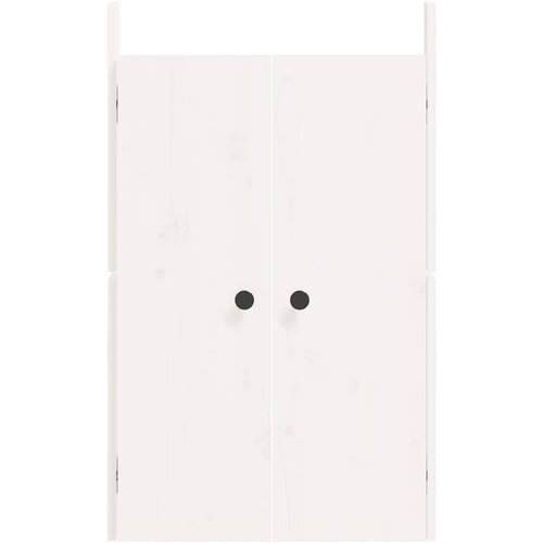  Vanjska kuhinjska vrata MEPPEL 2 kom Bijela 50x9x82cm masivna borovina Slike