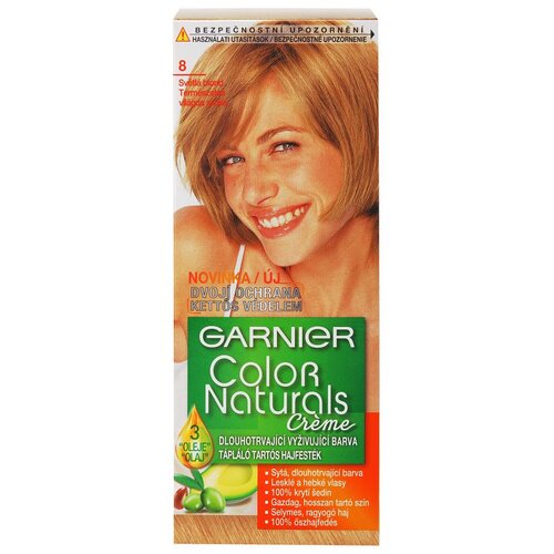 Garnier Color Naturals Creme barva za lase odtenek 8 Deep Medium Blond 1 kos Slike