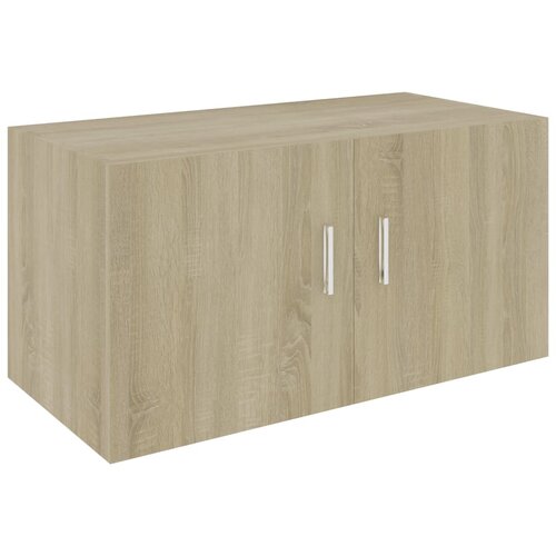 Maison Chic Stenska omarica - Zidna omarica sonoma hrast 80x39x40 cm inženirski les iu1059, (22063098) Slike