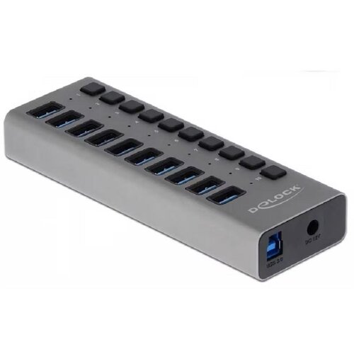 Delock External 5 Gbps USB Hub with 10 Ports + Switch Slike