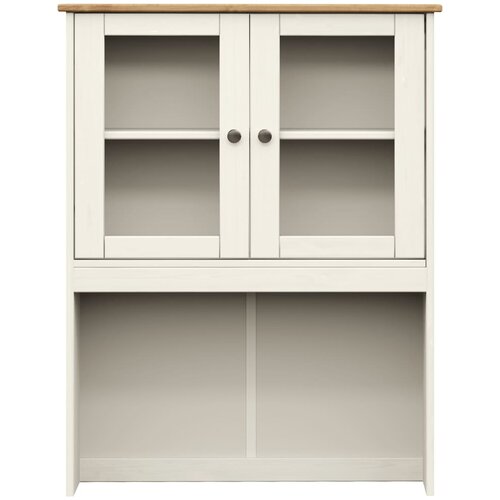  Visoka komoda VIGO bijela 78 x 40 x 175 cm od masivne borovine Slike