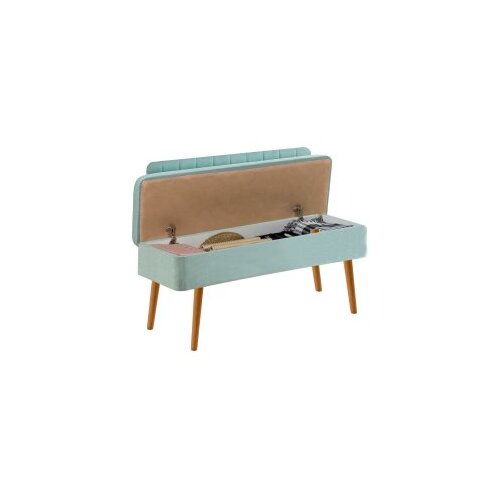 Woody Fashion Trpezarijska klupa Vina Bank 110x85x40cm Bijelo-tamnoplava Cene