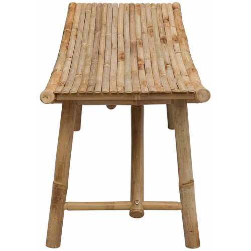 Vrtna klupa Prirodna 110 x 45 x 50 cm Bambus Slike