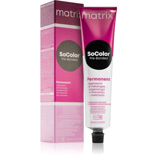 Matrix SoColor Pre-Bonded Blended permanentna barva za lase odtenek 11A High-Lift Blond Asch 90 ml Slike